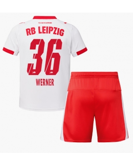 RB Leipzig Timo Werner #36 Maglia Gara Casa Repliche 2025-26 Bambino Maniche Corte